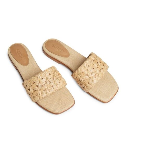 New! Schutz “Ayla” Flat Sandal. Perola color (natural). Size 9.5 - Picture 5 of 11